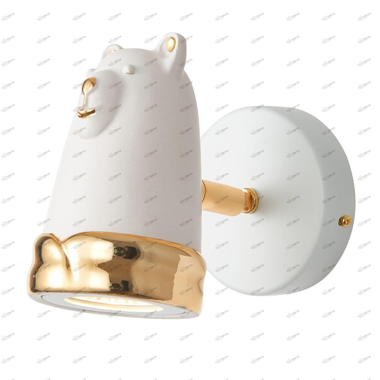 Спот детский Taddy Bears "Мишка" золото FAVOURITE TADDY BEARS 326572 Разноцветный;белый 