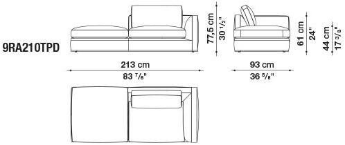 B&B Italia Модульный угловой диван из ткани Richard sun-id-1472345 - Вид №21