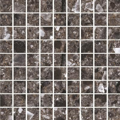 Мозаика K-333/LR/m01 Terrazzo Dark Grey 30x30 Kerranova sun-id-329062