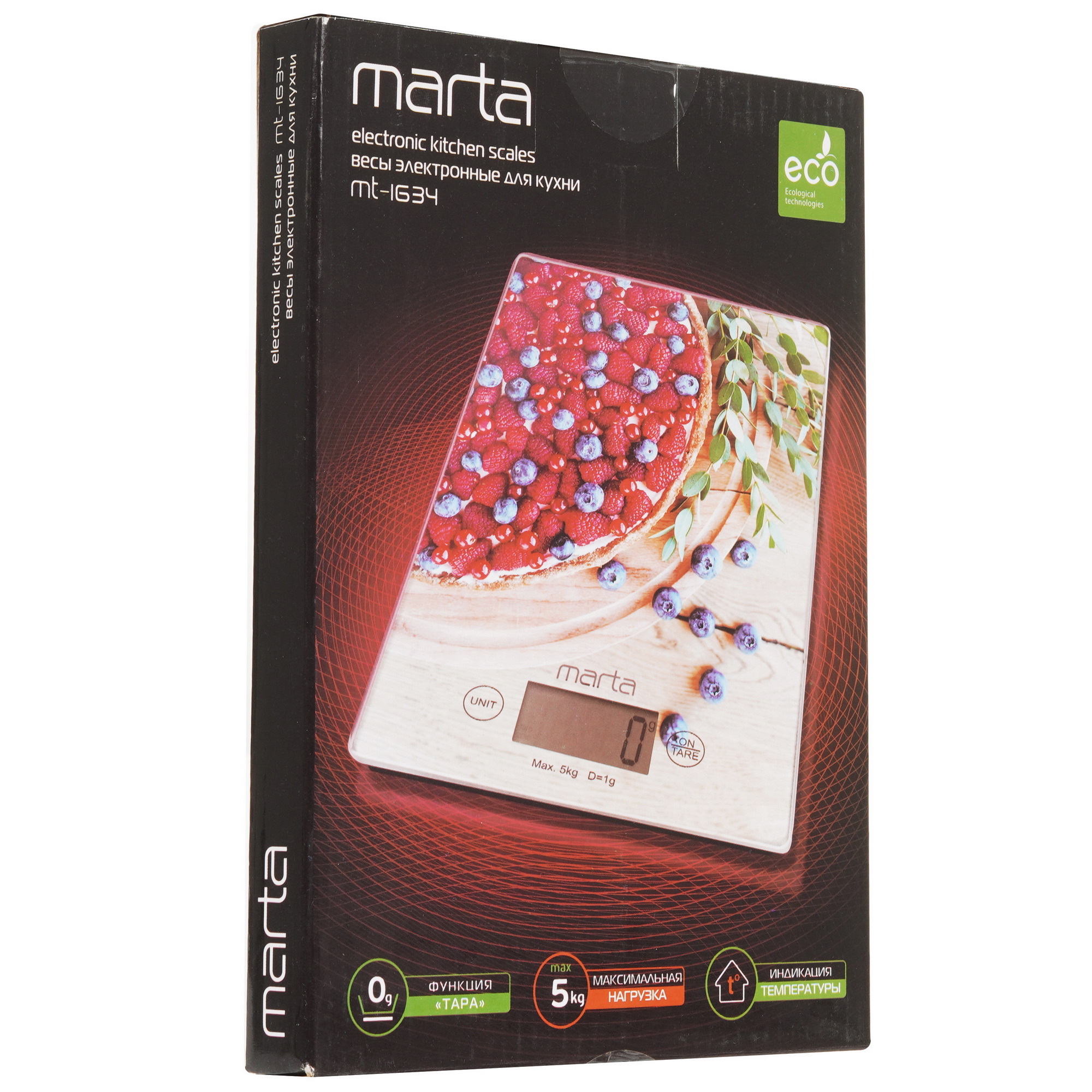 9915670 Кухонные весы MARTA MT-1634 разноцветный STDN-0107258 - Вид №5