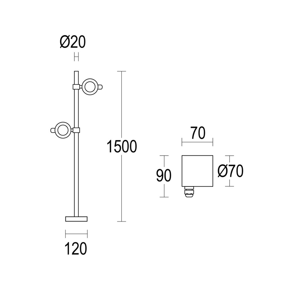 MegaSegno P 2L 1500 Ghidini Segno P .05 Темно-Cерый (Матовый)  - Вид №1