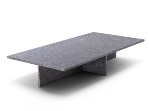 Прямоугольный каменный журнальный столик