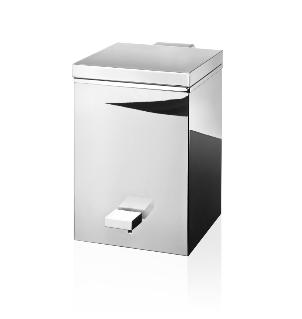 CUBE;Ведра;Свободностоящие модели;С крышкой TE 75 SC DECOR WALTHER Хром 614600