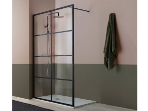 Алюминиевый и стеклянный душ