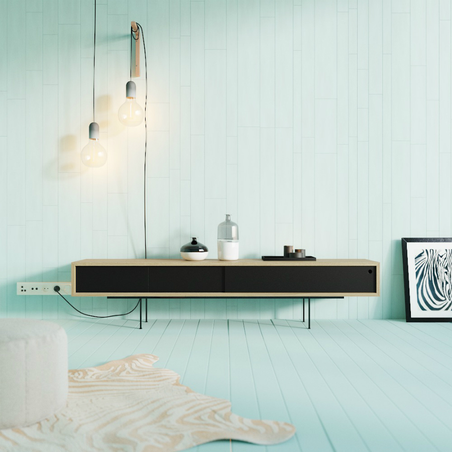 Тумба ТВ LONG, черная BraginDesign BR0241БО - Вид №1