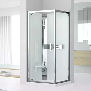 Novellini. Душевая кабина термостатическая 90x90 GF90 STANDARD с высоким душевым поддоном GLAX 3