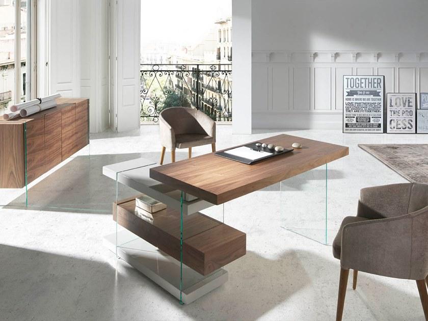 Angel Cerdá Угловой стол из дерева и стекла Nature life 3003 Angel Cerda - Вид №3