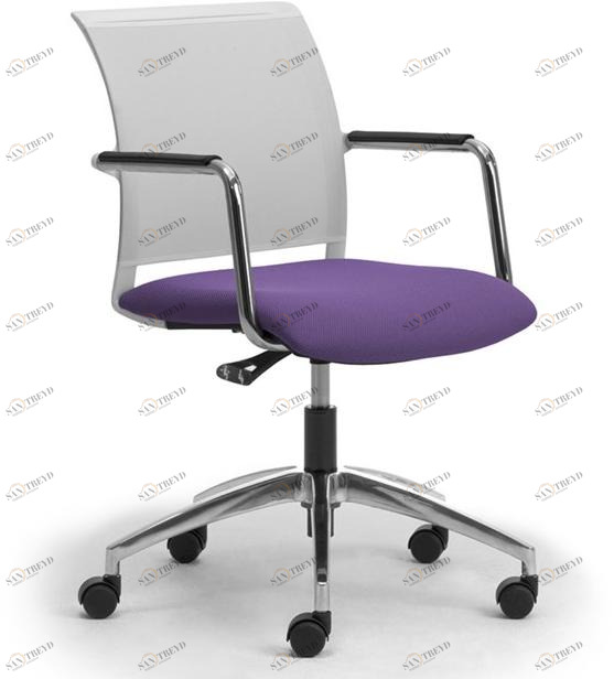 Leyform Поворотный офисный стул из ткани с подлокотниками Cometa sun-id-1486304