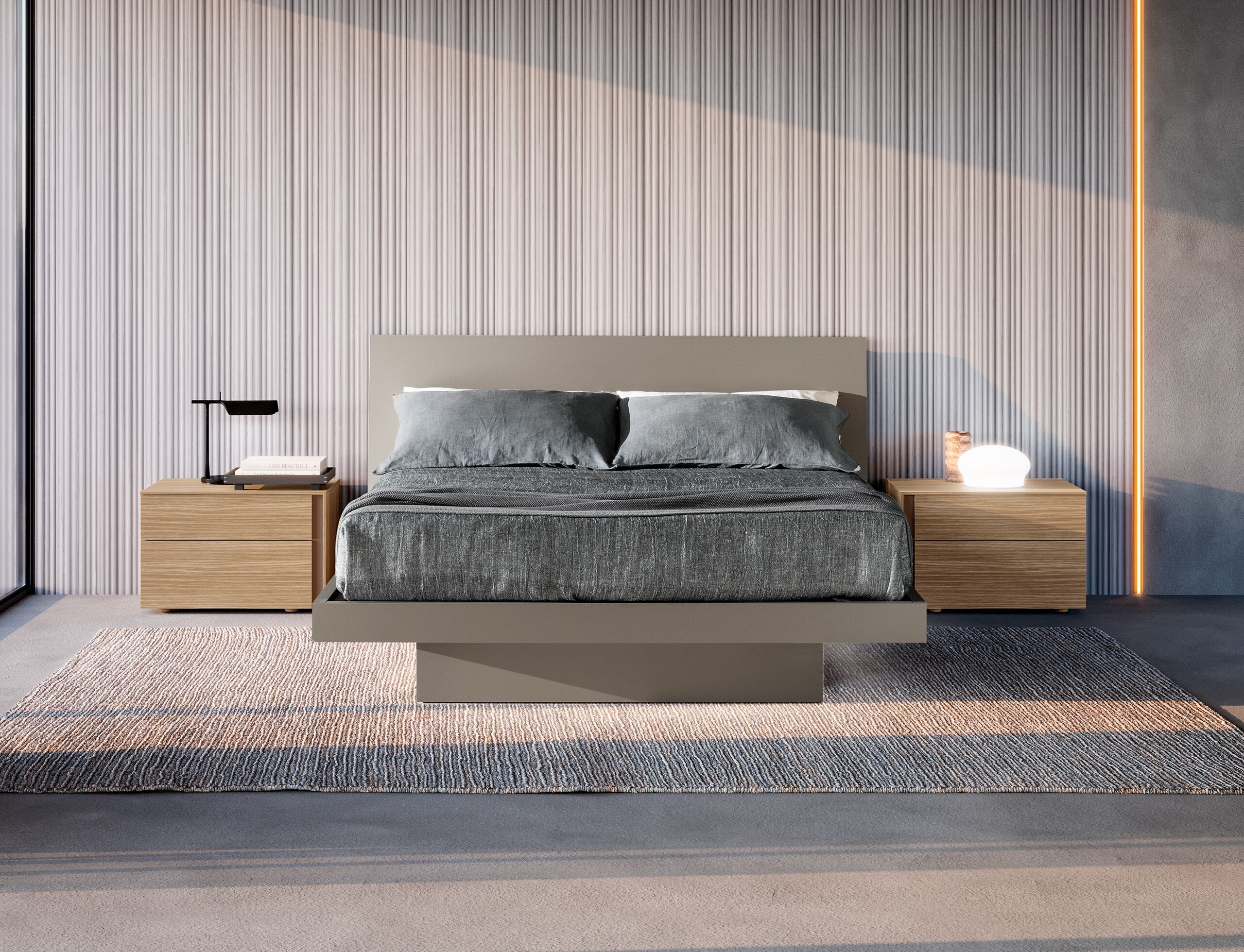 Деревянная кровать для хранения со встроенным освещением Adok SIRIO - BEAUTY ARCH-00047692 - Вид №2