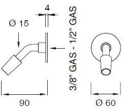 Настенный гибкий излив Free ideas Flx01 Santreyd - Вид №1