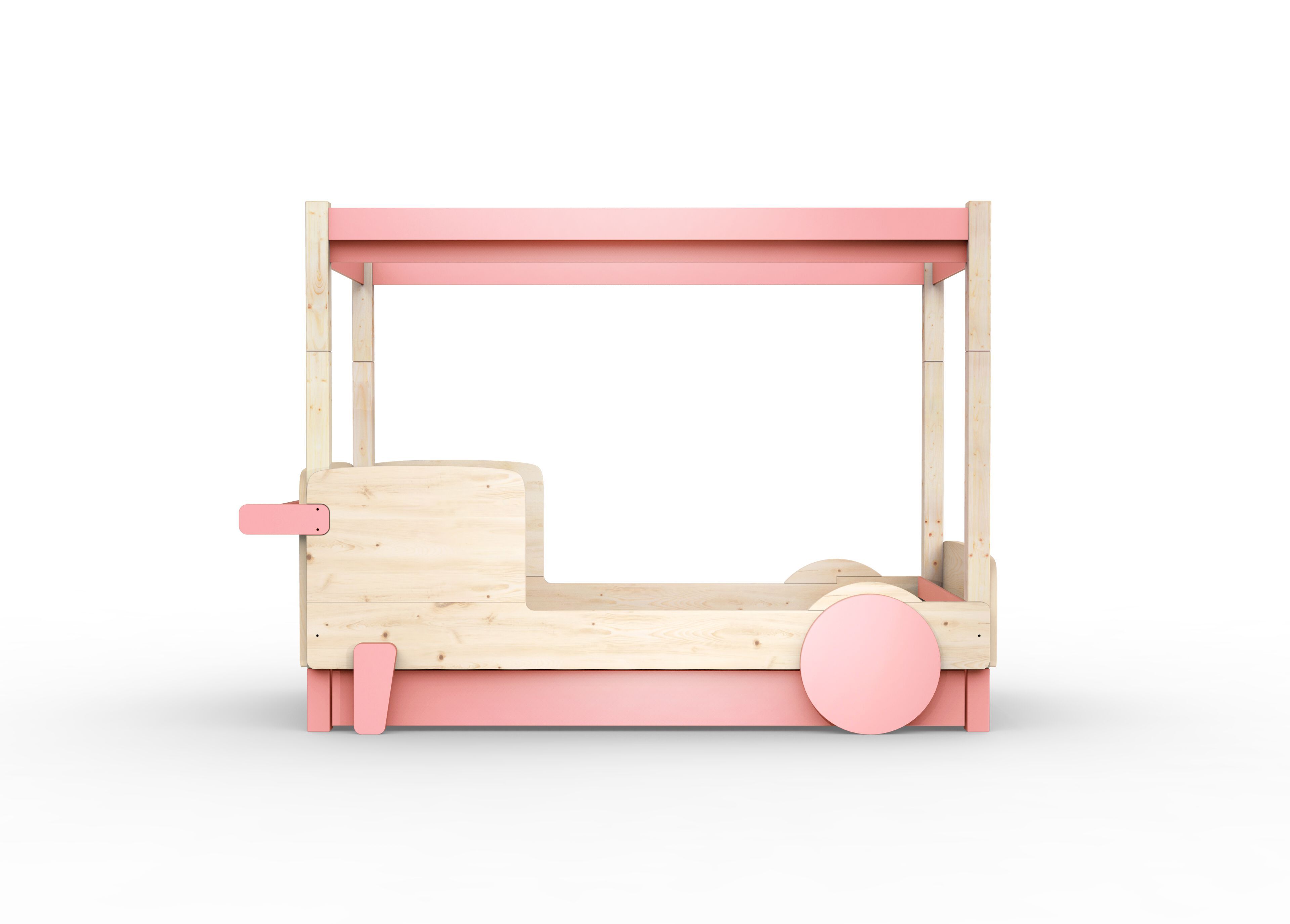 Деревянная выдвижная односпальная кровать с балдахином Mathy by Bols ARCH-00151317 - Вид №23