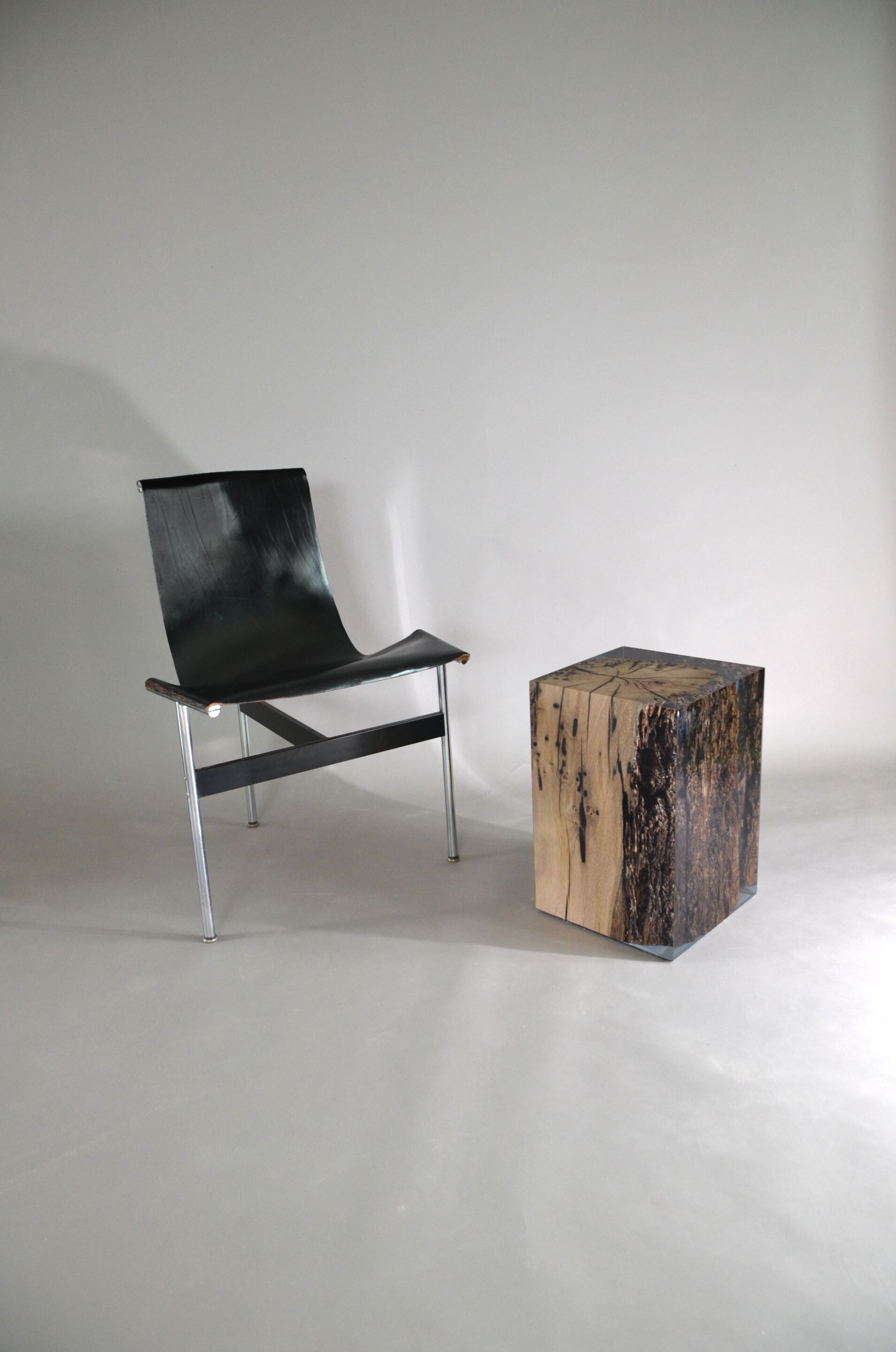 Табурет / журнальный столик из дуба и смолы alcarol Bricola ARCH-00047970 - Вид №25