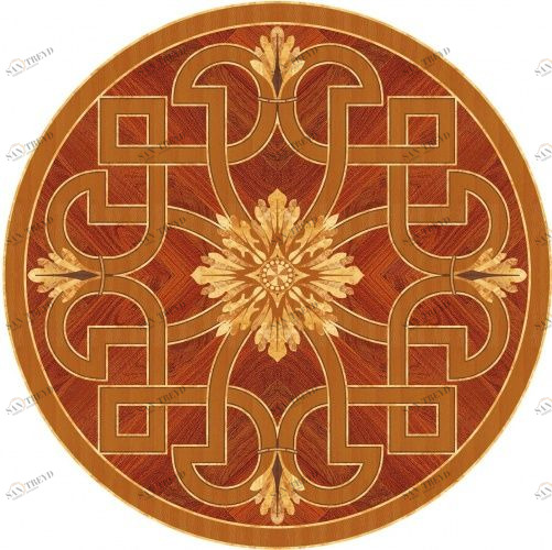 Художественный паркет Da Vinci Розетка 26-226 Дуб Селект (Гладкая) х1000диаметр мм 260090226