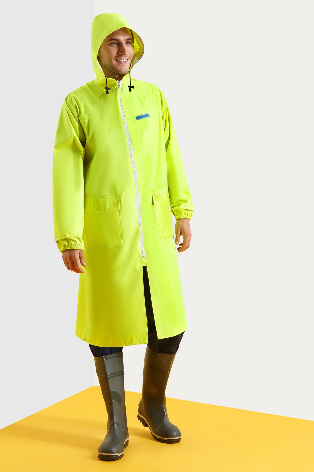 4958073 Плащ влагозащитный " WPL" лимонный POSEIDON  Непромокаемая спецодежда  размер 52-54  - Вид №3