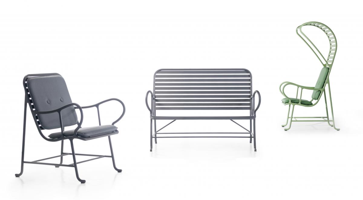 072868 Скамейка Outdoor BD Barcelona Design Gardenias - Вид №1