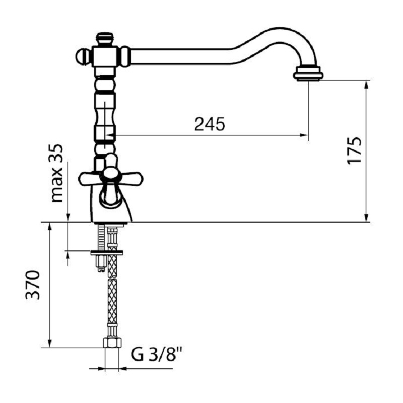 AM780102015 Смеситель для кухни Webert Kitchen Armony  - Вид №1