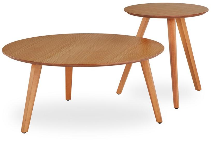 B&T Design Круглый журнальный столик Woodplate sun-id-1441635 - Вид №2