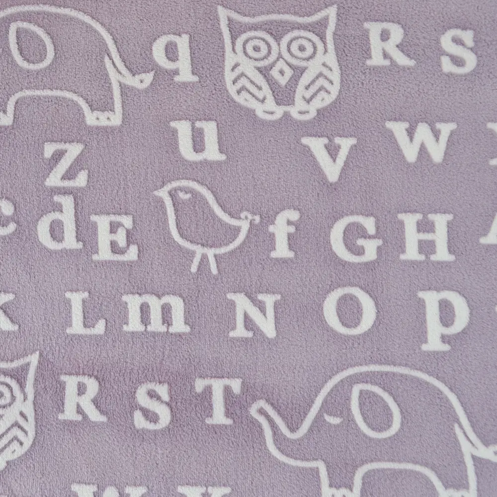 Плед «Сова» 160x200 см фланель цвет сиреневый Santreyd STLM-2050379 - Вид №1