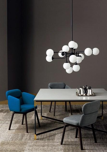 arflex Стул с обивкой и подлокотниками Bliss sun-id-1387103 - Вид №1