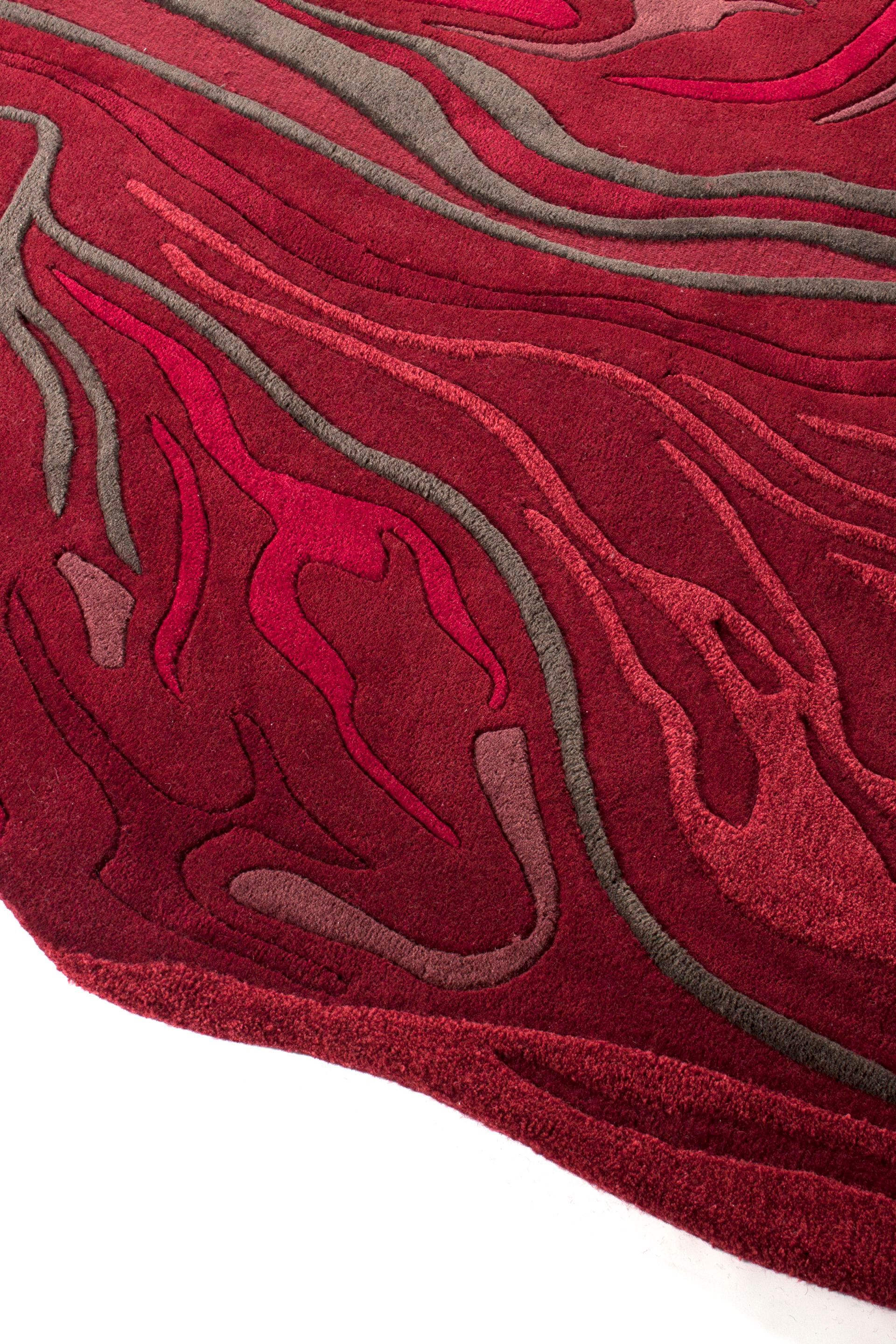 Шерстяной и вискозный ковер Biobject MINERAL ROUGE ARCH-00044341 - Вид №2