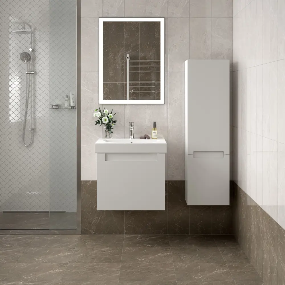 Мозаика Kerama Marazzi Arabesques Majolica 26x30 см цвет серый Арабески STLM-2133632 - Вид №4