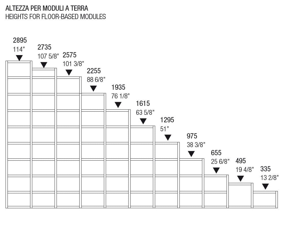 Лакированная угловая подвесная полка MisuraEmme CROSSING ARCH-00038955 - Вид №2