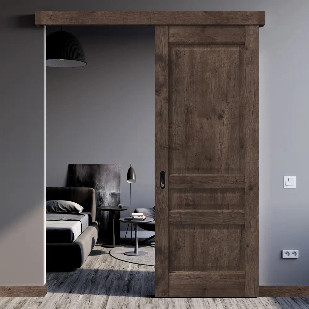 Комплект двери Artens Магнолия глухая 80x200 см ПВХ цвет акация с добором 100 мм 89428823 STLM-2202501  - Вид №3