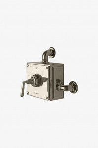 RWXS10 Открытый термостатический клапан RW Atlas с металлической рычажной ручкой Waterworks