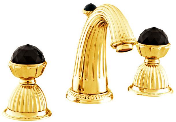 Bronces Mestre Смеситель для мойки на 3 отверстия с кристаллами swarovski® Artica sun-id-1403617 - Вид №2