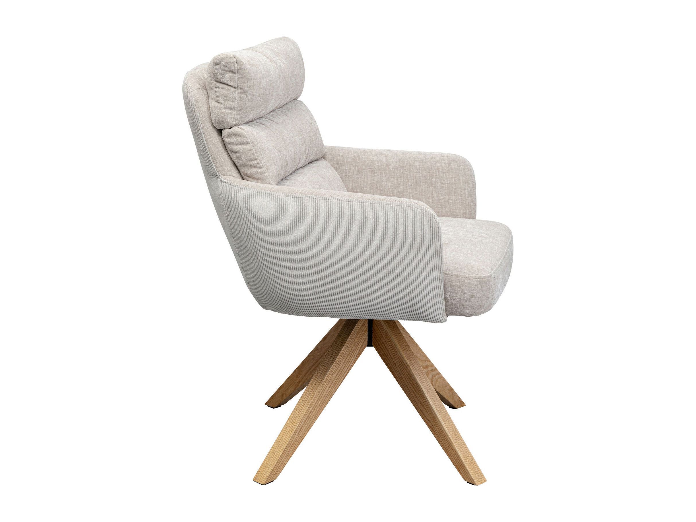 Тканевый поворотный стул с подлокотниками KARE Design BOSSE ARCH-00055964 - Вид №2