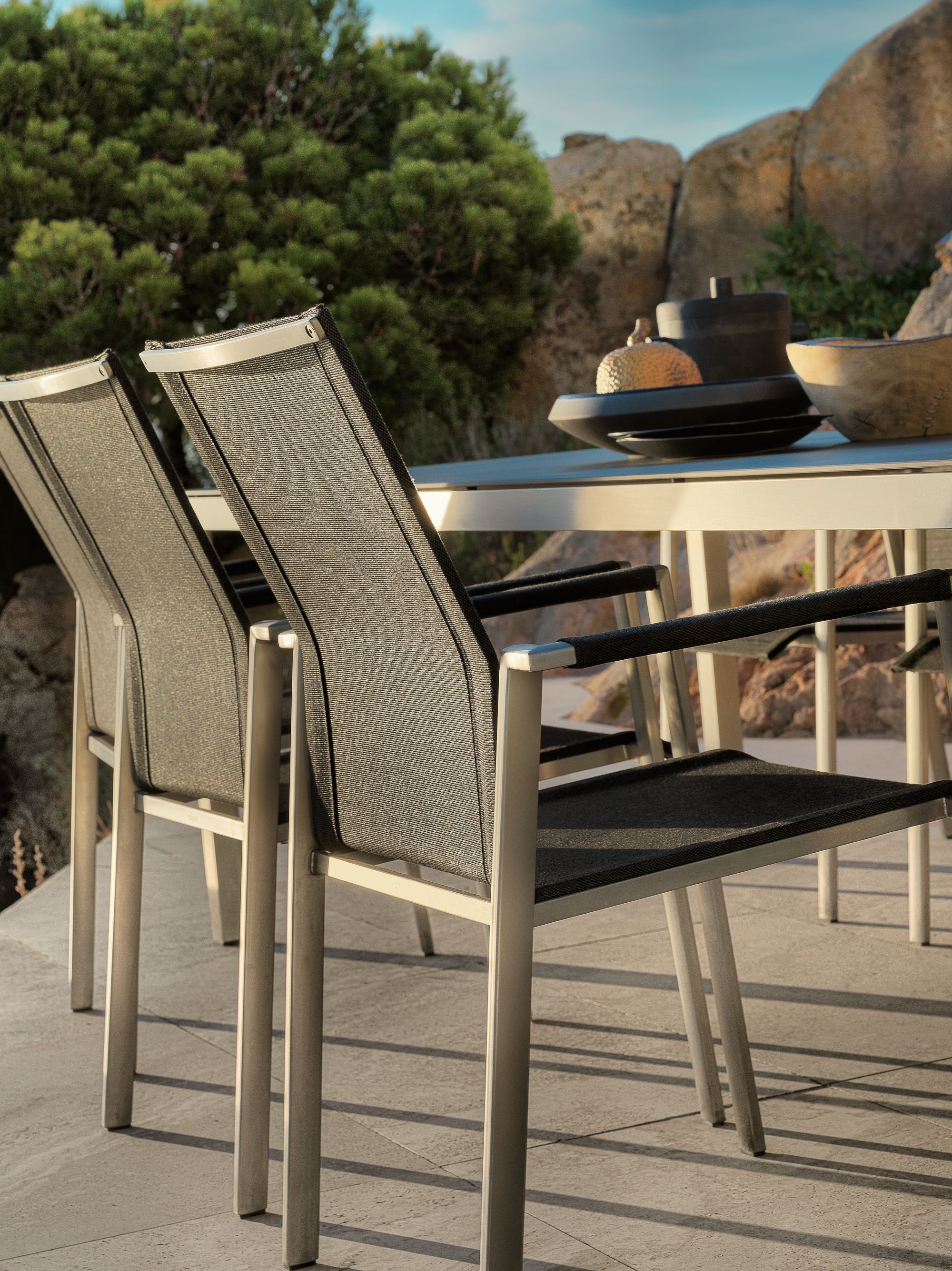 Тканевый садовый стул с подлокотниками solpuri танец ARCH-00090181 - Вид №5