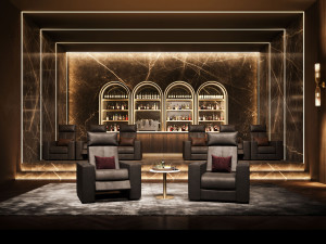 Кожаное кресло для домашнего кинотеатра