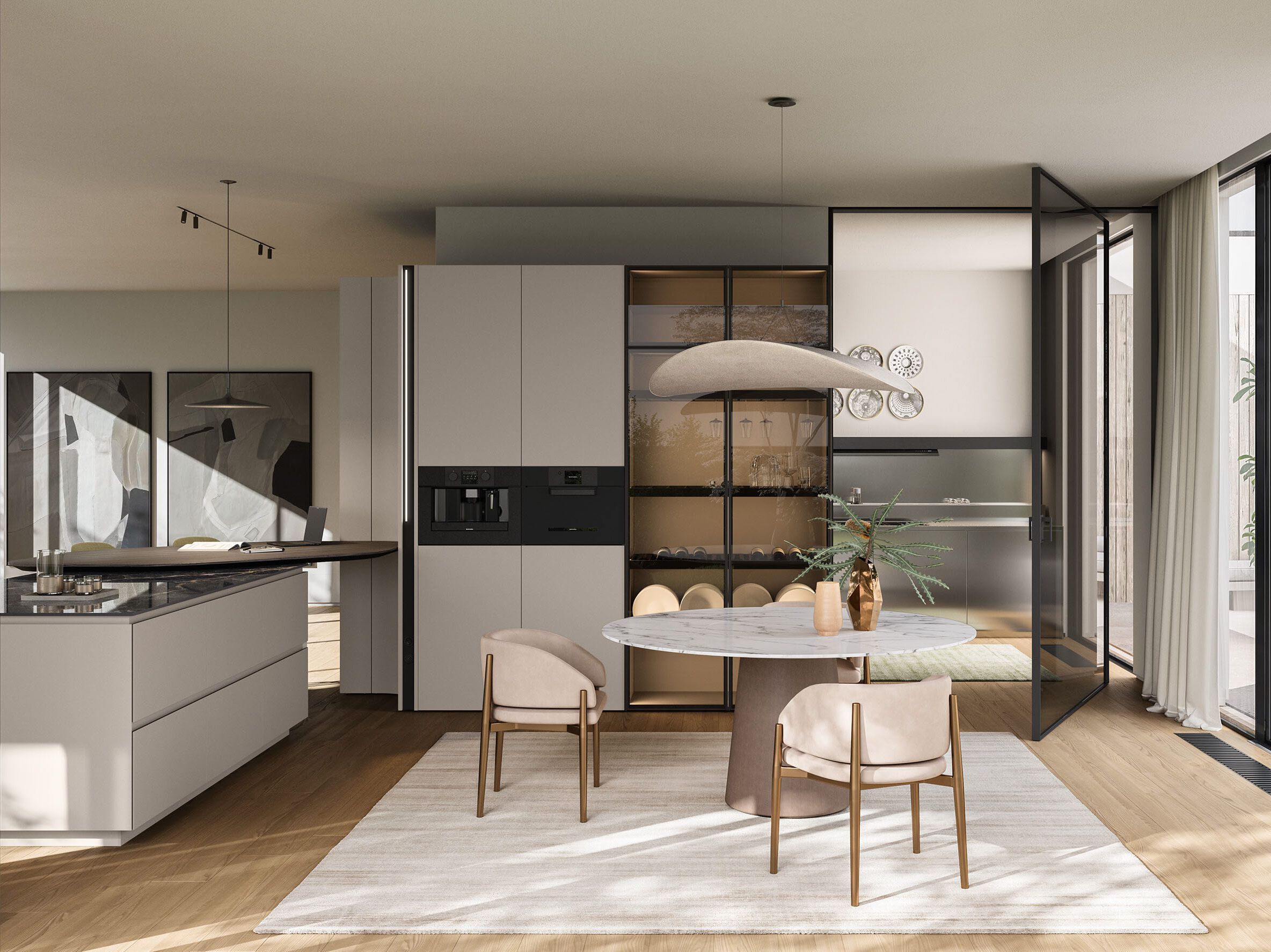 Кухня с полуостровом Copatlife Life Projects ARCH-00120246