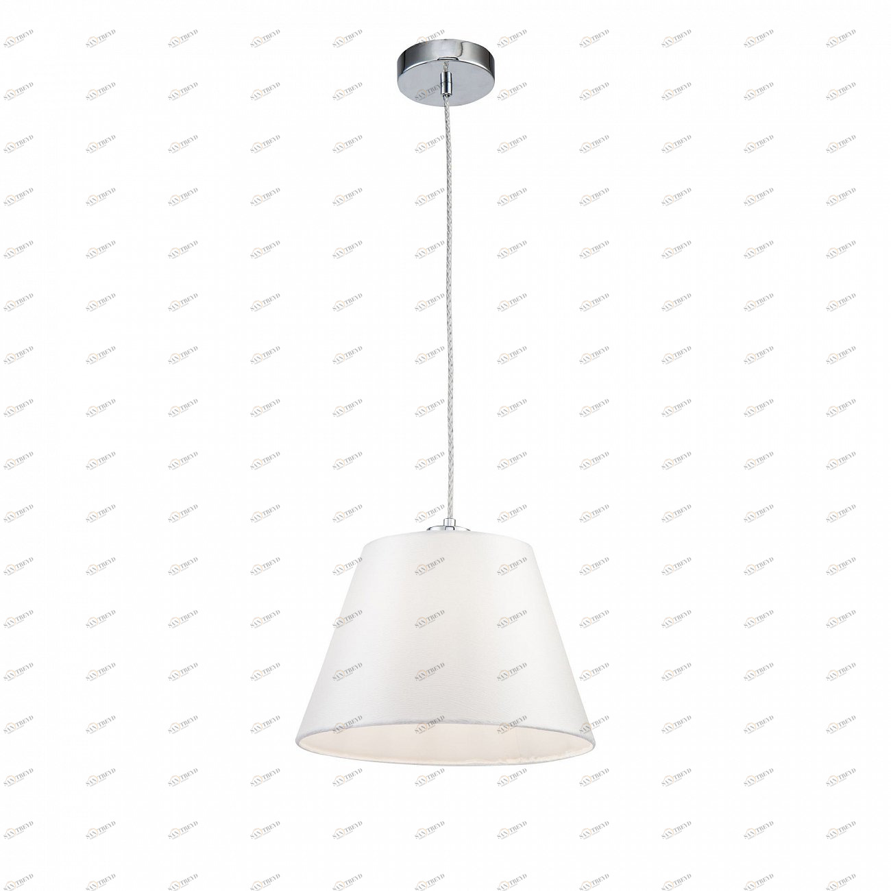 Люстра подвесная с абажуром хром Clarissa FR5020PL-01CH FREYA MODERN 00-3957105 Хром