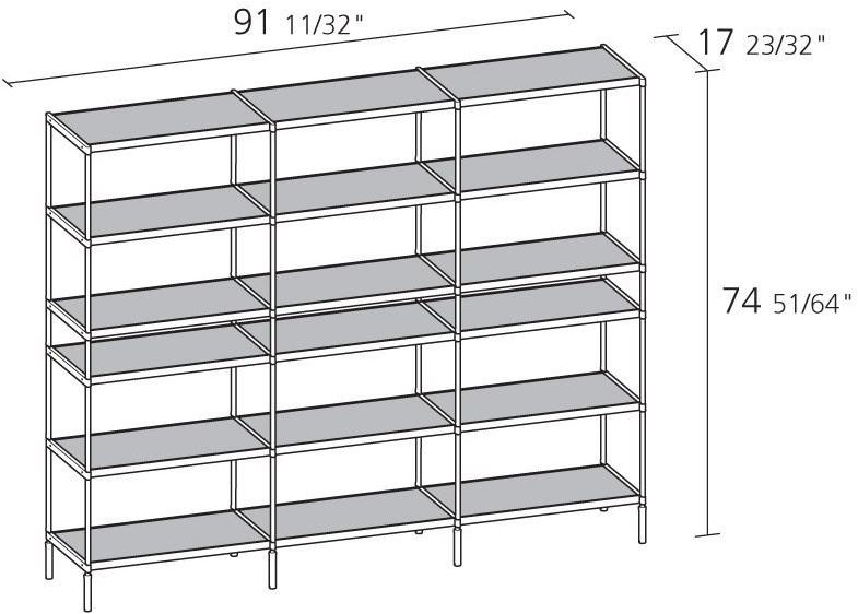Alias Самонесущий книжный шкаф открытого офиса Sec sun-id-1458524 - Вид №2