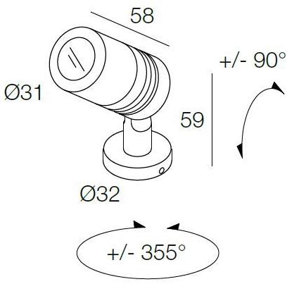 DGA Регулируемый проектор для улицы Micro sun-id-1467214 - Вид №1
