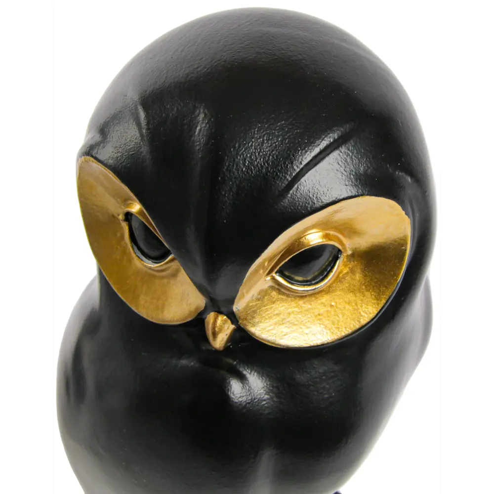 Статуэтка Сова черно-золотая пластик 27 см Santreyd STLM-2077244 - Вид №2