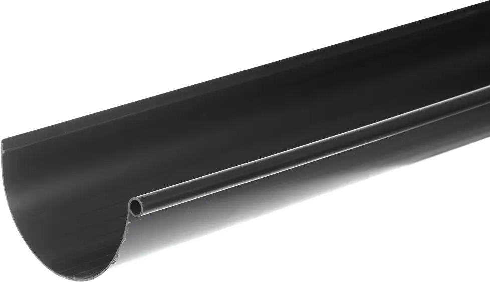 88209211 Желоб водосточный Интерпрофиль 125 мм 3 м цвет серый STLM-1018176