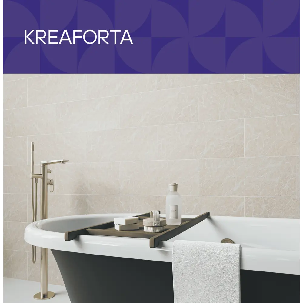 Панель ПВХ Медея бежевый 1200x250x10 мм 1.2 м² (4 шт.) KREAFORTA STLM-2115892 - Вид №1