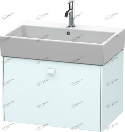 BR405400909 Brioso Тумбочка подвесная Светло-голубой матовый декор Duravit