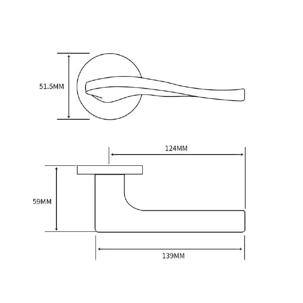 Дверные ручки Edson EDS-89H-R2 графит для межкомнатных дверей 85169314 STLM-0059364 - Вид №4