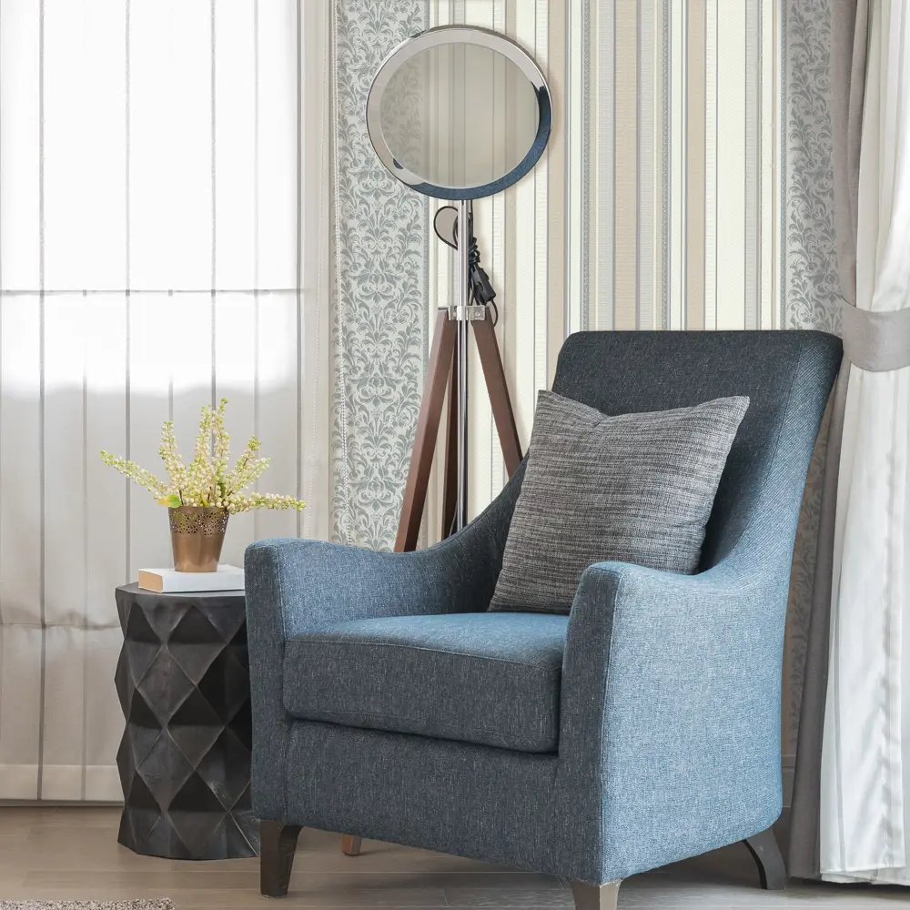 Обои бумажные Роксана серые 0.53 м 25Н-МО Santreyd STLM-2016289 - Вид №3