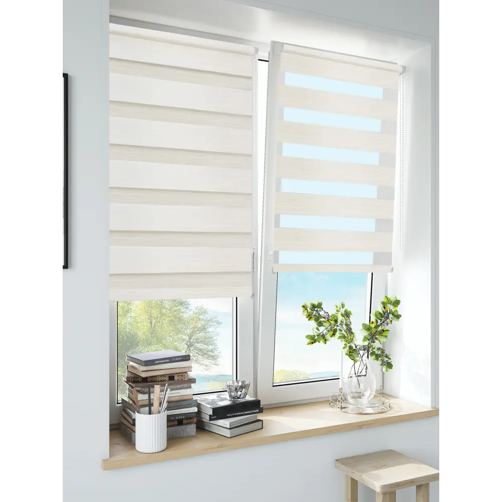 INSPIRE Peter — Рулонная штора день-ночь 40x160 см в оттенке экрю 85225680 STLM-0060114 - Вид №10