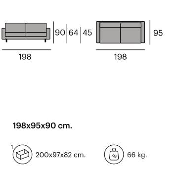 3-местный тканевый диван Pilma Gracia ARCH-00151487 - Вид №2