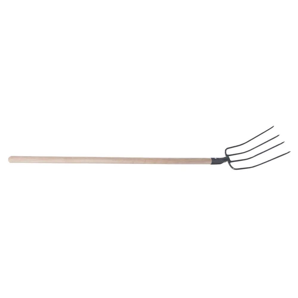 Вилы навозные четырехрогие 120 см сталь с черенком Santreyd STLM-2011279 - Вид №2