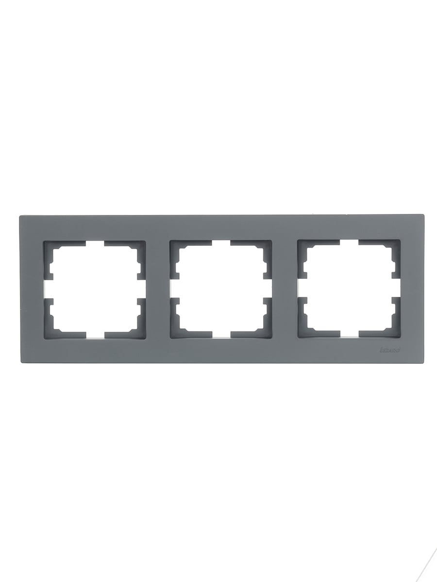VESNA Рамка 3-я горизонтальная графит LEZARD 742-3400-148 - Вид №4