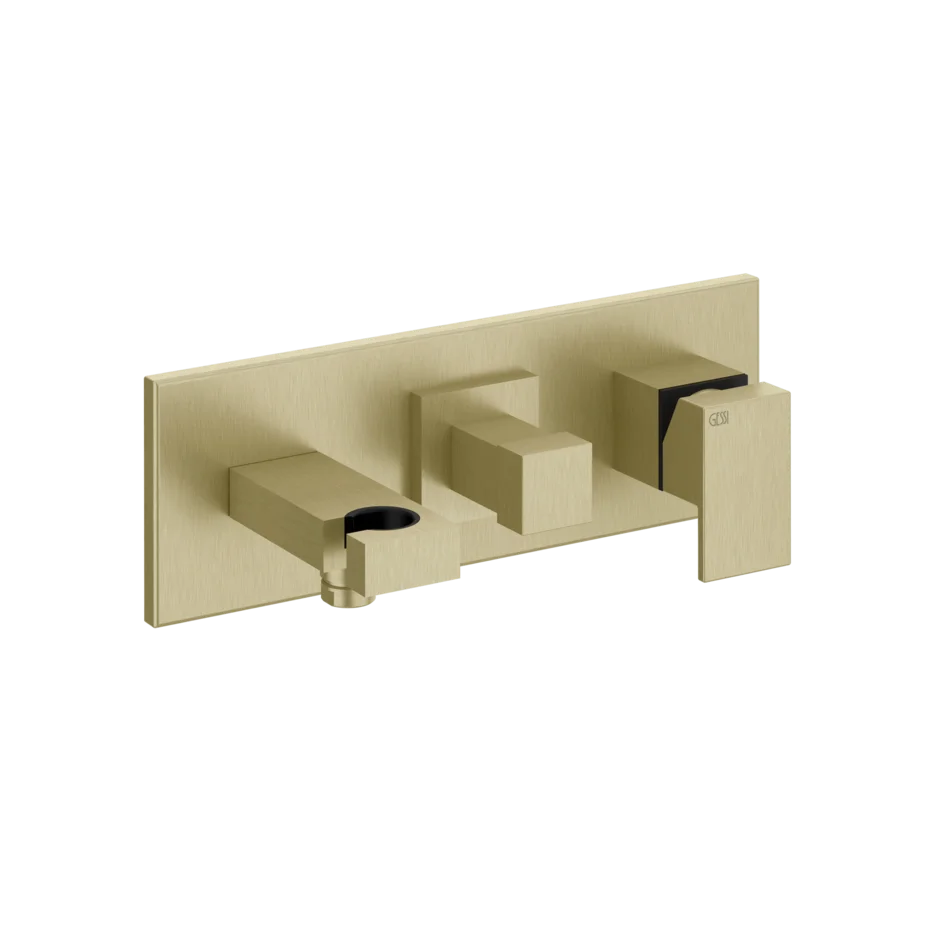 Смеситель для ванны-смеситель для душа 44911 727 Gessi Rettangolo ЛАТУНЬ МАТОВАЯ PVD 44911727