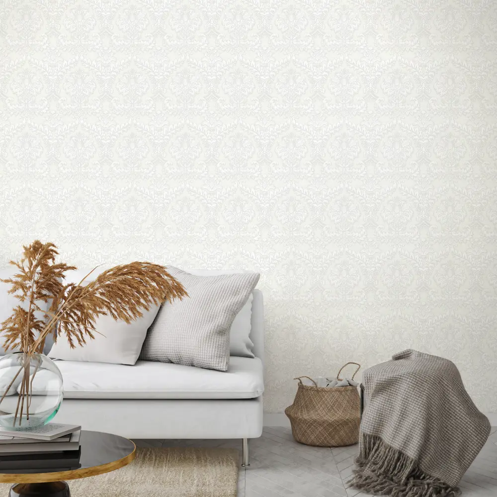 Обои флизелиновые Euro Decor Noble белые 1.06 м 7033-00 82377763 STLM-2151616 - Вид №2