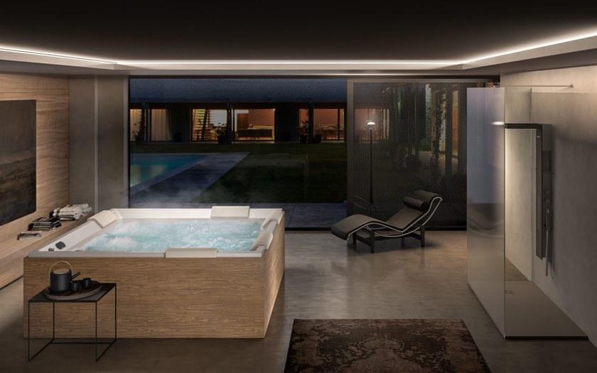 Albatros Квадратный мини-бассейн с гидромассажем на 5 мест Thea 04th18pn - Вид №1