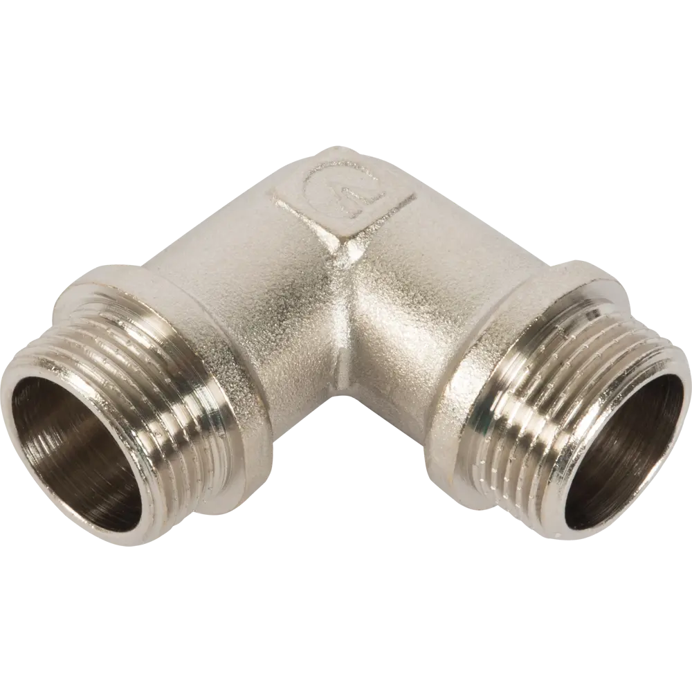 Угол Valtec наружная-наружная резьба 3/4" никелированная латунь VTr.093.N.0005 STLM-2001202